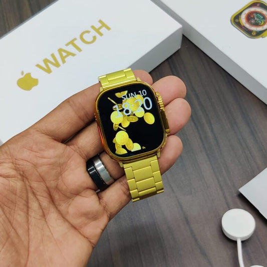Gold Ultra Watch with apple logo