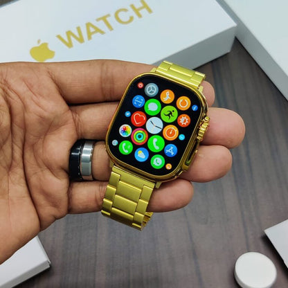 Gold Ultra Watch with apple logo